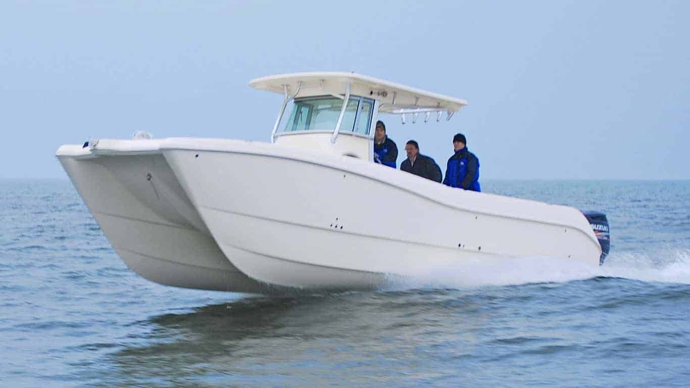 The first family friendly hull and deck design, the 320CC
